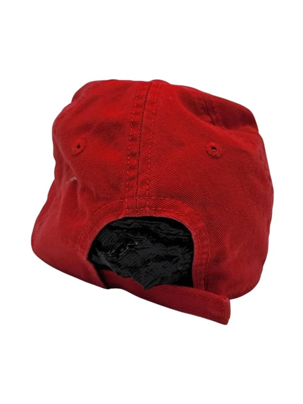 GAP Kids Baseball Hat Red Small Medium Applique White Spell Out Hook Loop Logo